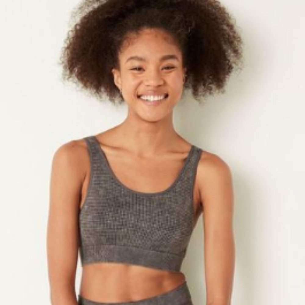 NWOT VS Pink Soft Seamless Thermal Gray Bralette XS